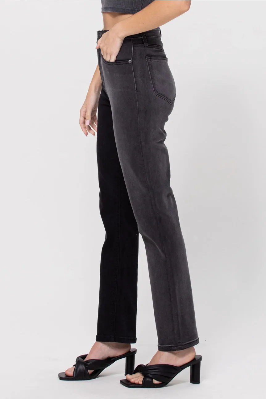 Tonya Two Tone High Rise Jeans