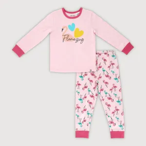 Tropical Land Toddler Jammies Set (Light Pink)