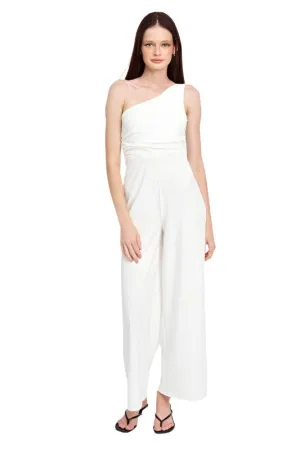 Wide Leg One Shoulder Jumpsuit
