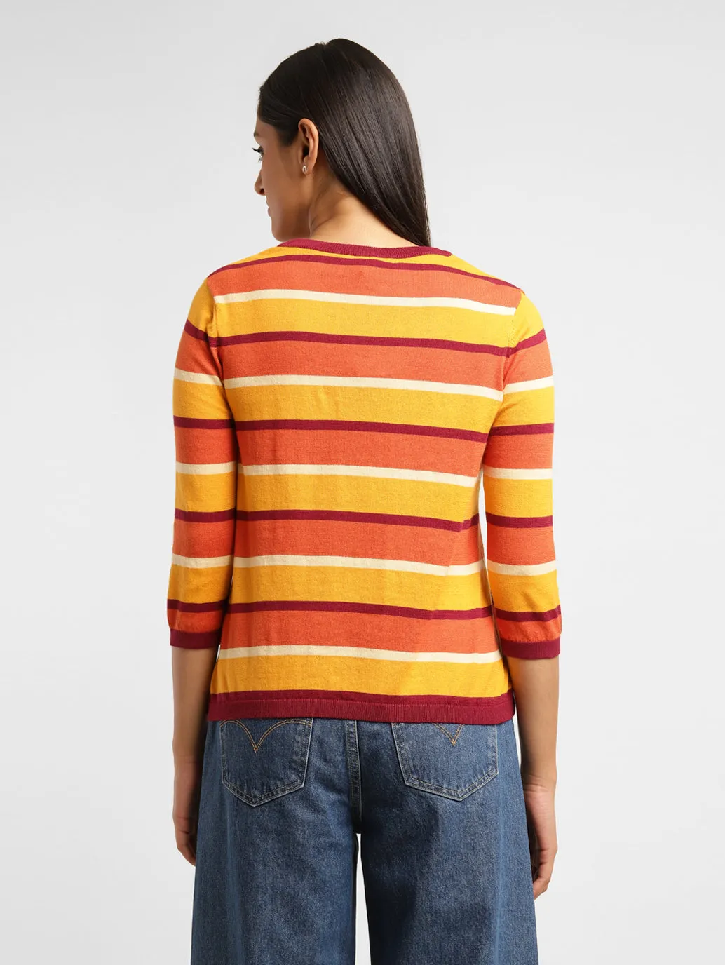 Women's Striped Crew Neck T-shirt